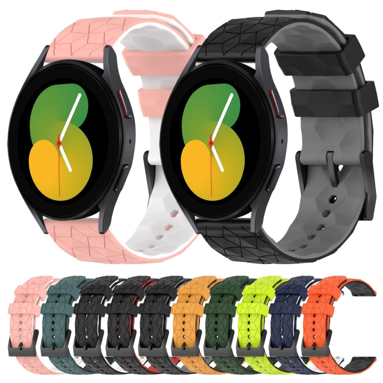 20mm Football Pattern Two-Color Silicone Watch Band, Series 1-Reluova