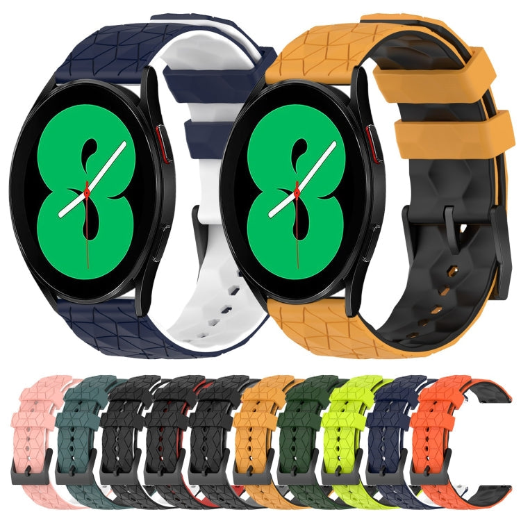 20mm Football Pattern Two-Color Silicone Watch Band, Series 1-Reluova