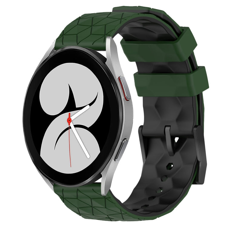 20mm Football Pattern Two-Color Silicone Watch Band, Series 4-Reluova