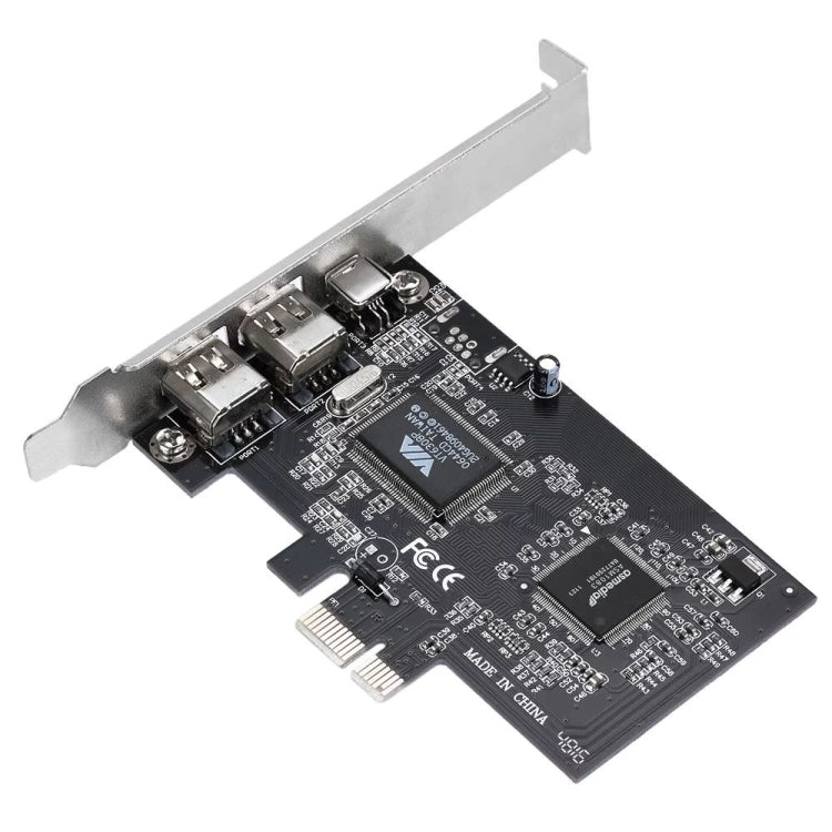 PCI-E 3 Ports 1394a 1394b Firewire Expansion Card 2 x 6 Pin + 1 x 4 Pin for Desktop PC