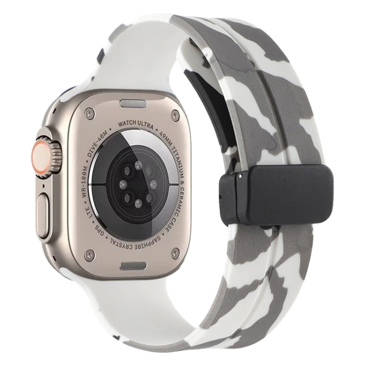 Magnetic Clasp Camouflage Silicone Watch Band