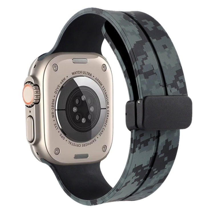 Magnetic Clasp Camouflage Silicone Watch Band