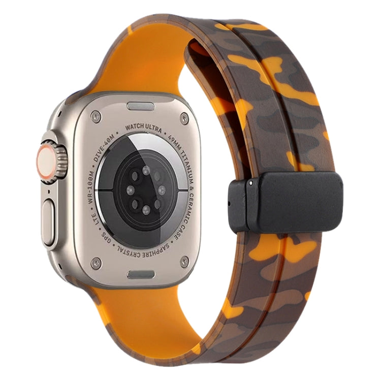 Magnetic Clasp Camouflage Silicone Watch Band