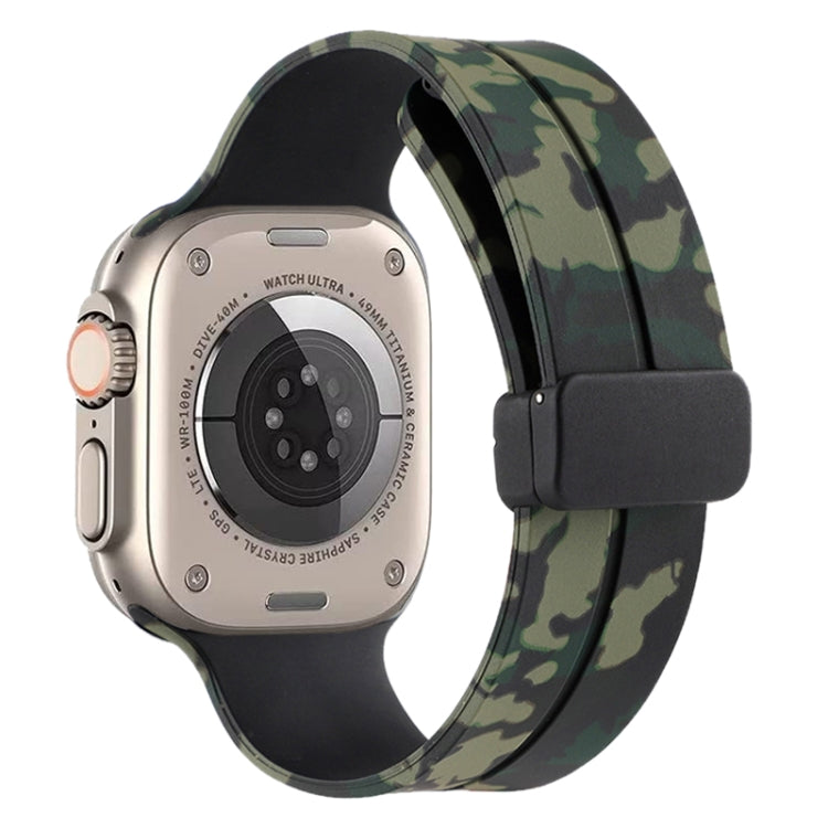 Magnetic Clasp Camouflage Silicone Watch Band