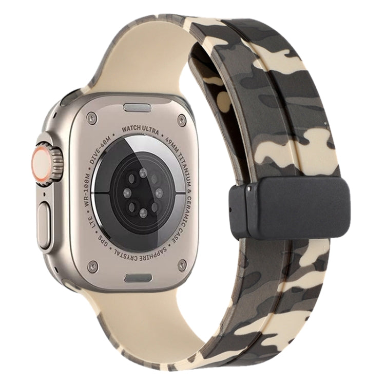 Magnetic Clasp Camouflage Silicone Watch Band