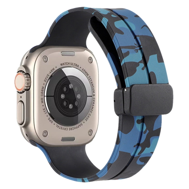 Magnetic Clasp Camouflage Silicone Watch Band