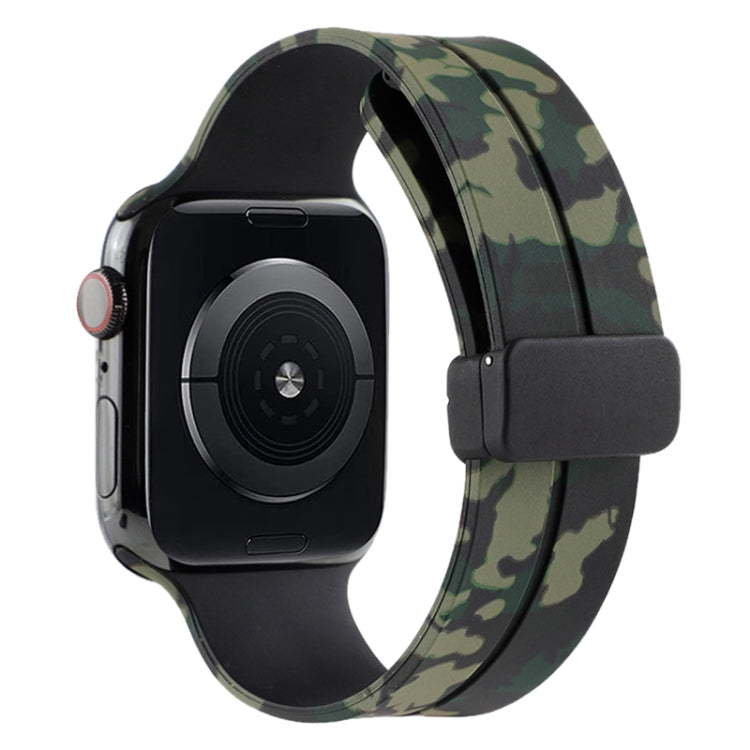 Magnetic Clasp Camouflage Silicone Watch Band