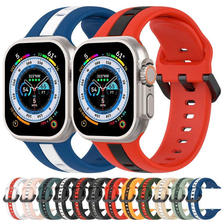 Two-Color Loop Buckle Silicone Watch Band, Series 2