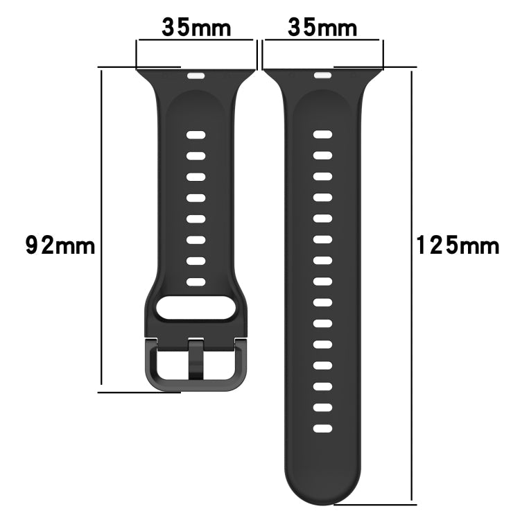 Two-Color Loop Buckle Silicone Watch Band, Series 2