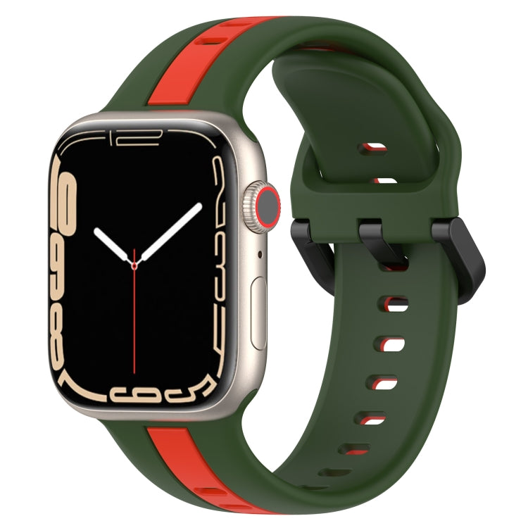 Two-Color Loop Buckle Silicone Watch Band, Series 1