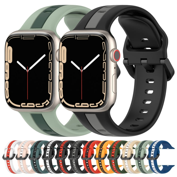 Two-Color Loop Buckle Silicone Watch Band, Series 1