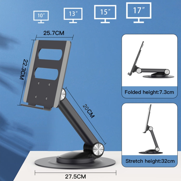 P4 360 Degrees Rotating Aluminum Metal Riser Tablet Laptop PC Stand Holder My Store