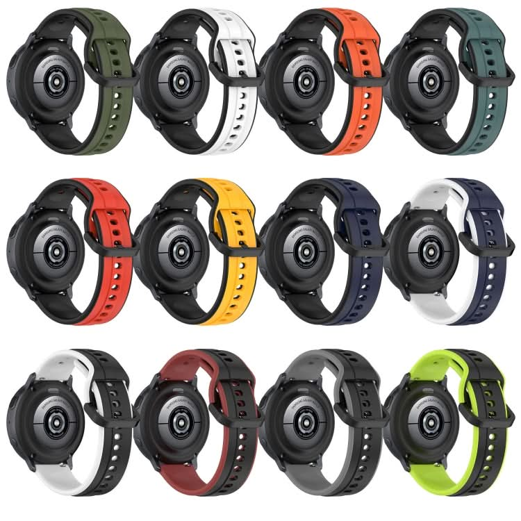 20mm Convex Loop Two-Color Silicone Watch Band, Series 1