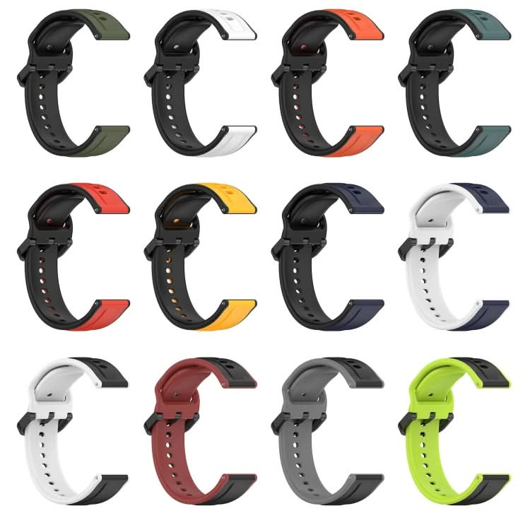 20mm Convex Loop Two-Color Silicone Watch Band, Series 1