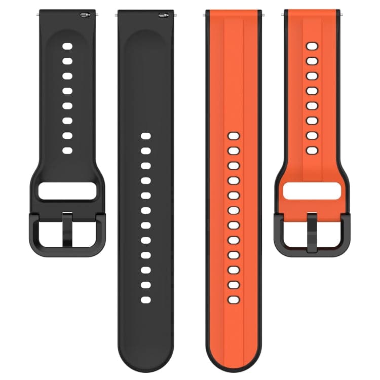 20mm Convex Loop Two-Color Silicone Watch Band, Series 1