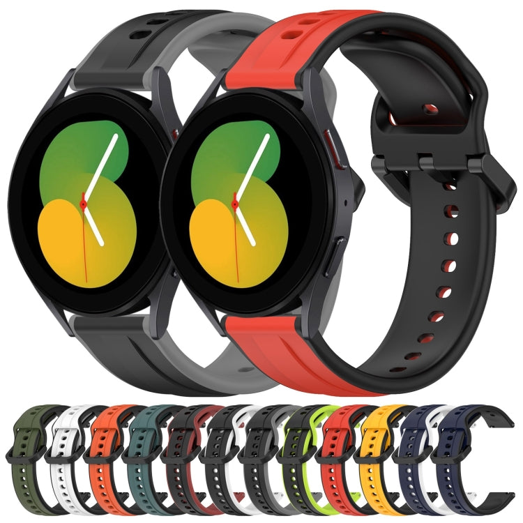 20mm Convex Loop Two-Color Silicone Watch Band, Series 7-Reluova