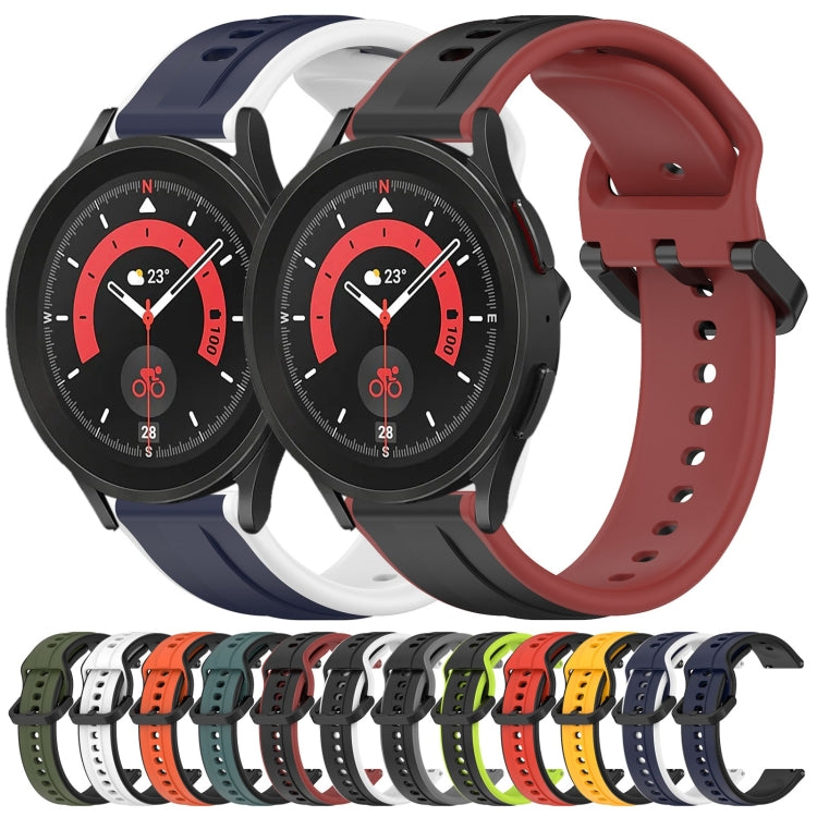 20mm Convex Loop Two-Color Silicone Watch Band, Series 4-Reluova