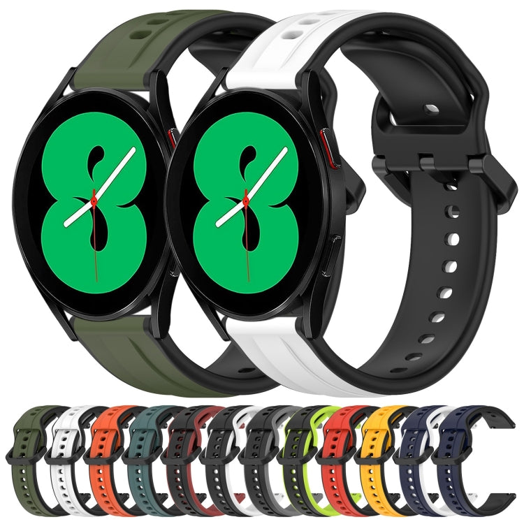 20mm Convex Loop Two-Color Silicone Watch Band, Series 5-Reluova