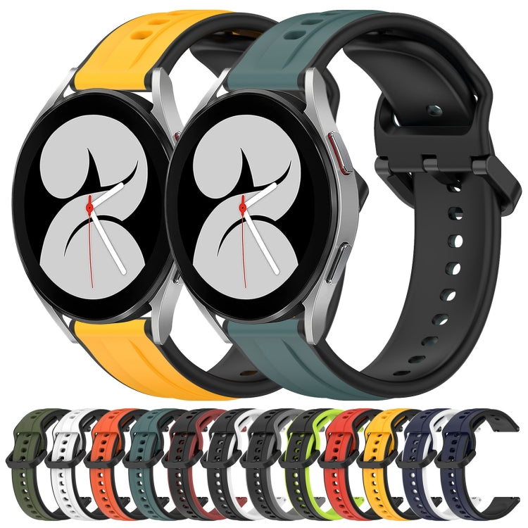 20mm Convex Loop Two-Color Silicone Watch Band, Series 4-Reluova