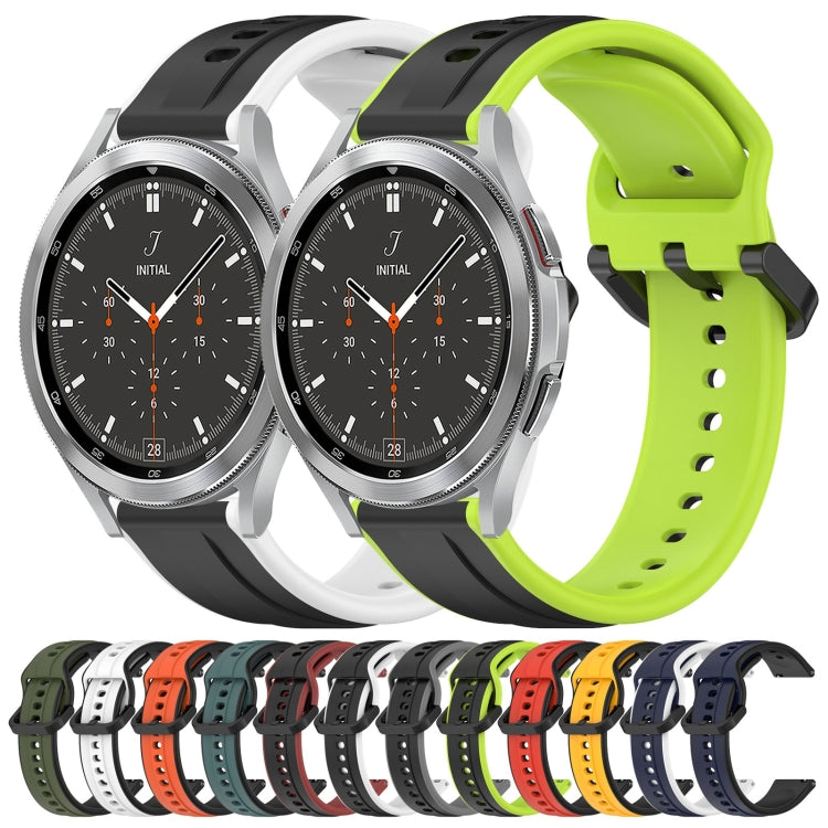 20mm Convex Loop Two-Color Silicone Watch Band, Series 2-Reluova