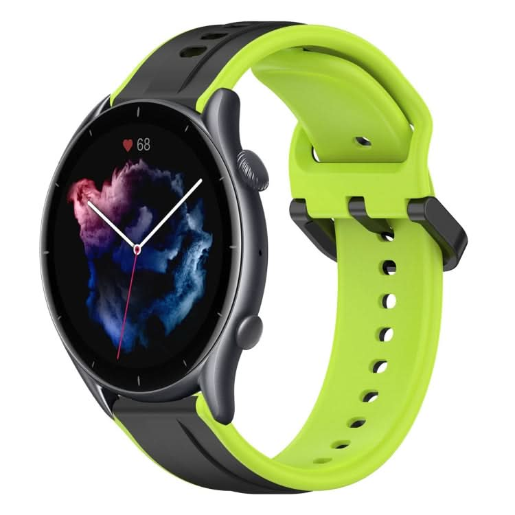 22mm Convex Loop Two-Color Silicone Watch Band, Series 2