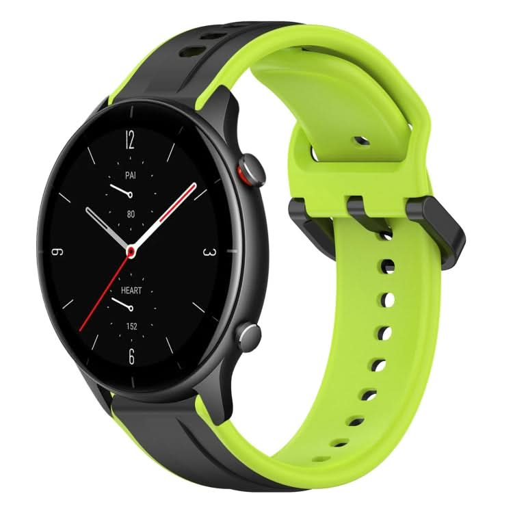 22mm Convex Loop Two-Color Silicone Watch Band, Series 3-Reluova