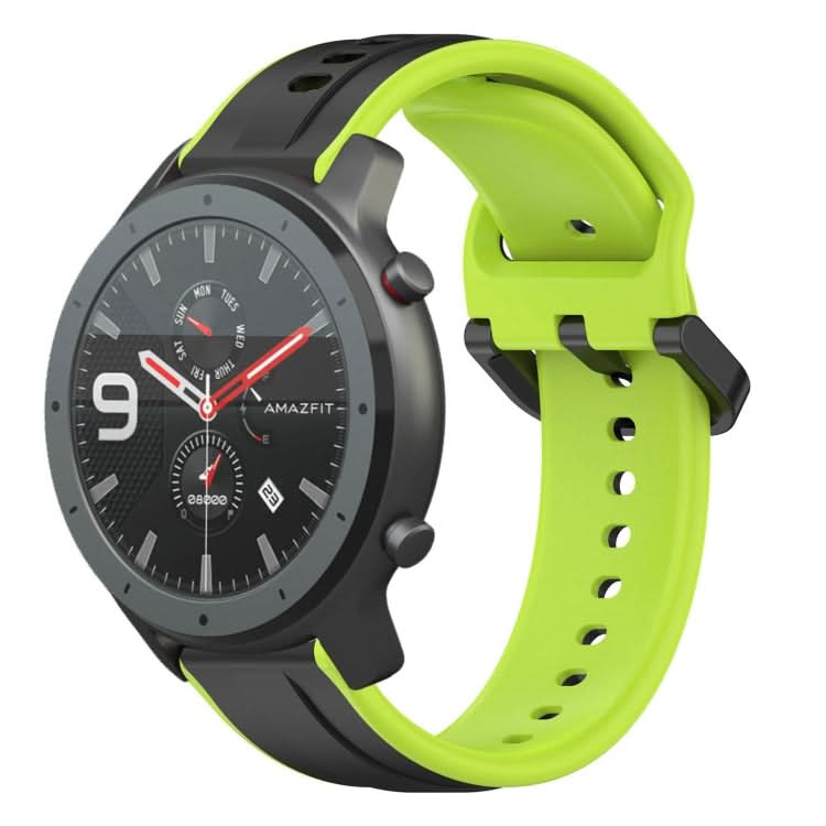 22mm Convex Loop Two-Color Silicone Watch Band, Series 2-Reluova