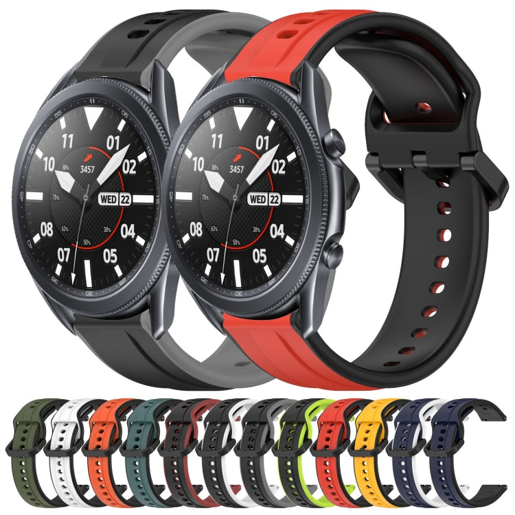 22mm Convex Loop Two-Color Silicone Watch Band, Series 1-Reluova