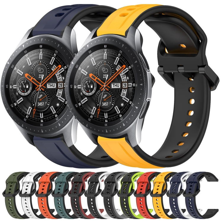 22mm Convex Loop Two-Color Silicone Watch Band, Series 2-Reluova