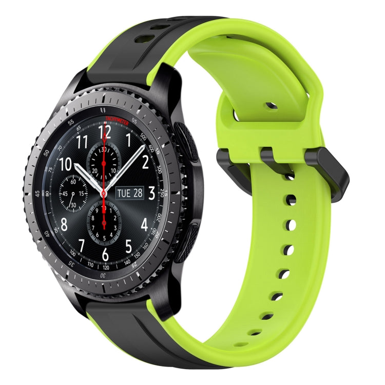 22mm Convex Loop Two-Color Silicone Watch Band, Series 2-Reluova