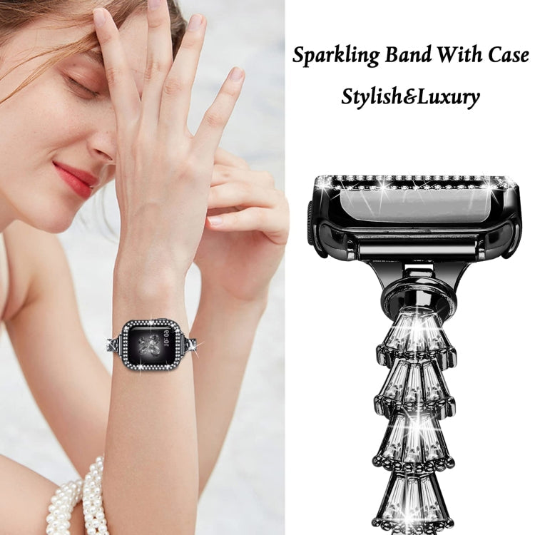 Zinc Alloy Diamond Crown Bracelet Watch Band