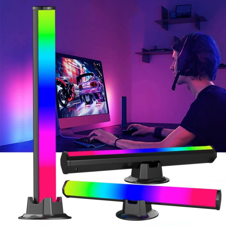 SAL043 2pcs Wifi RGB Rhythm Voice Music Desktop Atmosphere LED Table Lamp