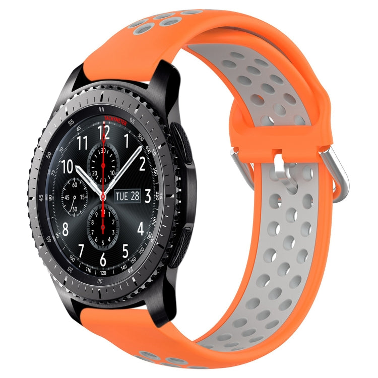 22mm Perforated Breathable Sports Silicone Watch Band, Series 2-Reluova