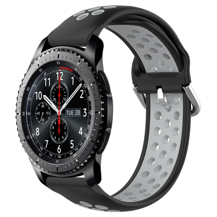 22mm Perforated Breathable Sports Silicone Watch Band, Series 2-Reluova