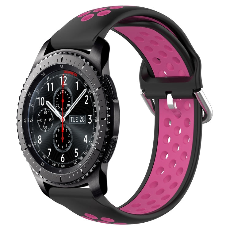 22mm Perforated Breathable Sports Silicone Watch Band, Series 2-Reluova