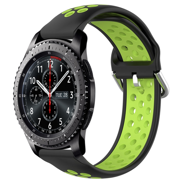 22mm Perforated Breathable Sports Silicone Watch Band, Series 2-Reluova