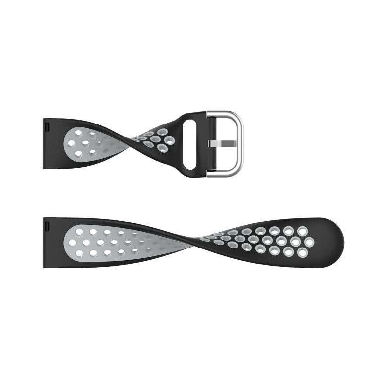 20mm Perforated Breathable Sports Silicone Watch Band, Series 4