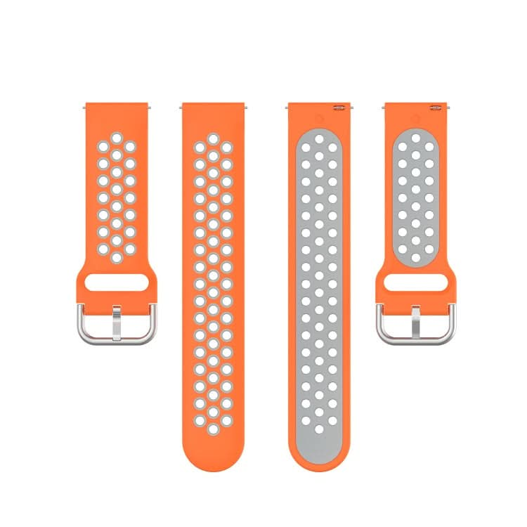 20mm Perforated Breathable Sports Silicone Watch Band, Series 4-Reluova