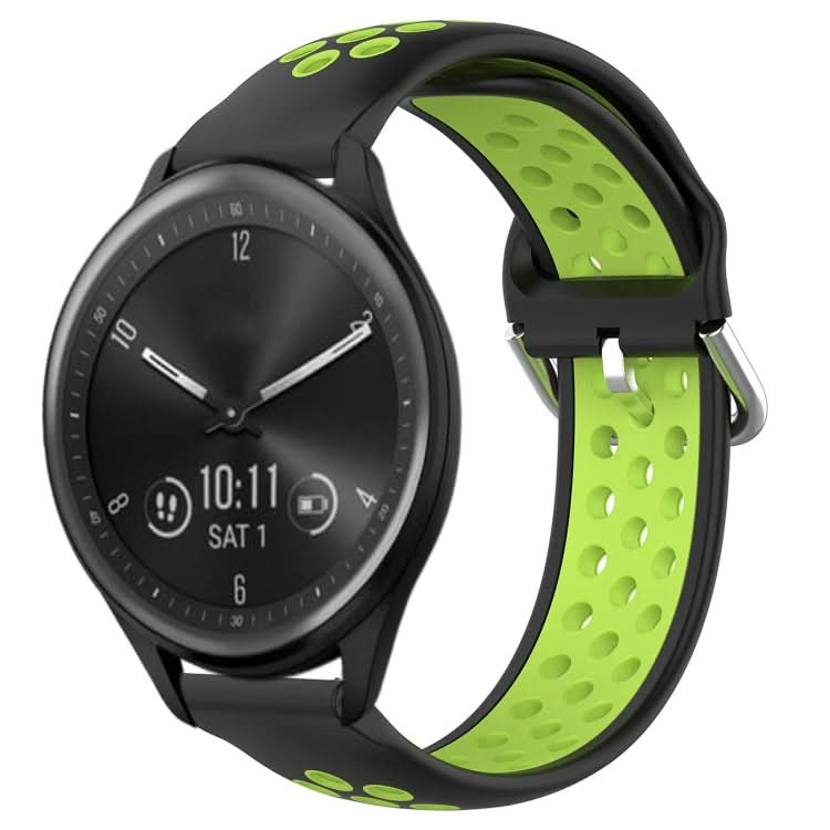 20mm Perforated Breathable Sports Silicone Watch Band, Series 7-Reluova