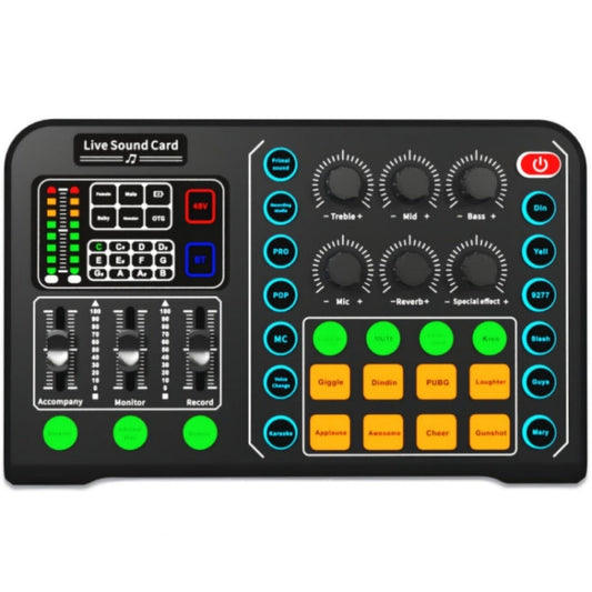 M6 Live Sound Card Multifunctional Wireless Voice Changer Broadcast Mixer My Store