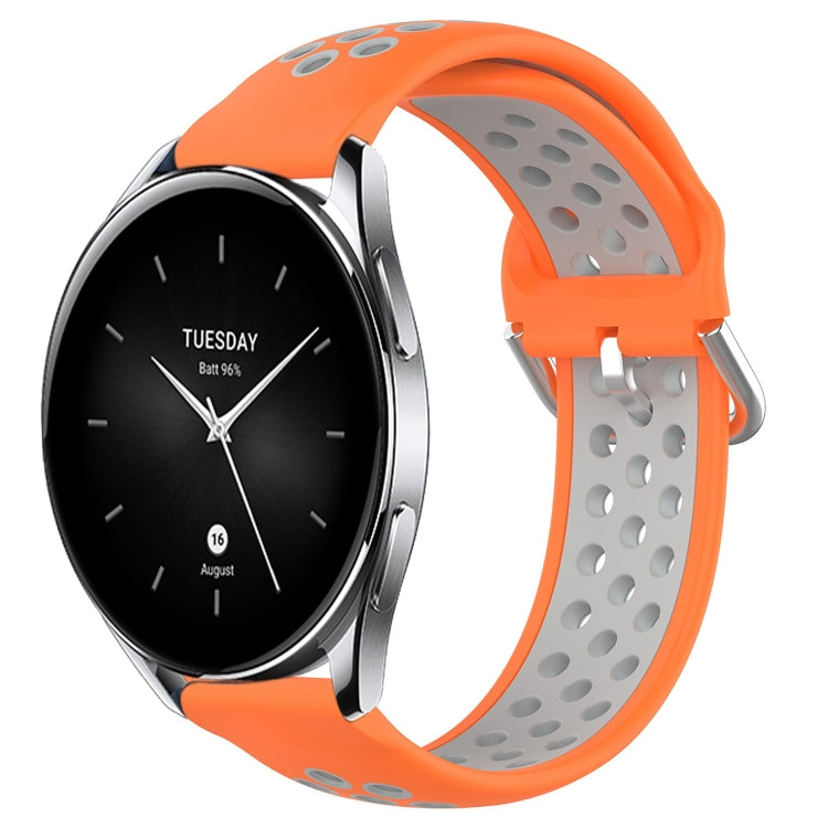 22mm Perforated Breathable Sports Silicone Watch Band, Series 1-Reluova