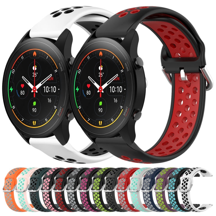 22mm Perforated Breathable Sports Silicone Watch Band, Series 2-Reluova