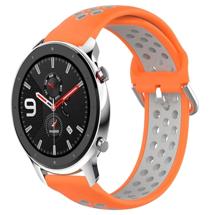 22mm Perforated Breathable Sports Silicone Watch Band, Series 4