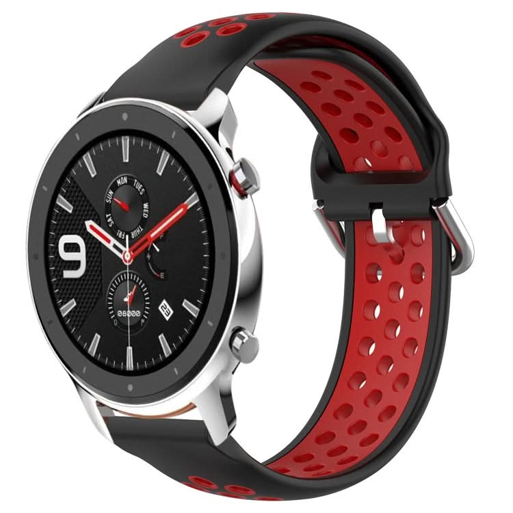 22mm Perforated Breathable Sports Silicone Watch Band, Series 4