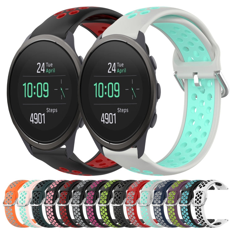 22mm Perforated Breathable Sports Silicone Watch Band, Series 1