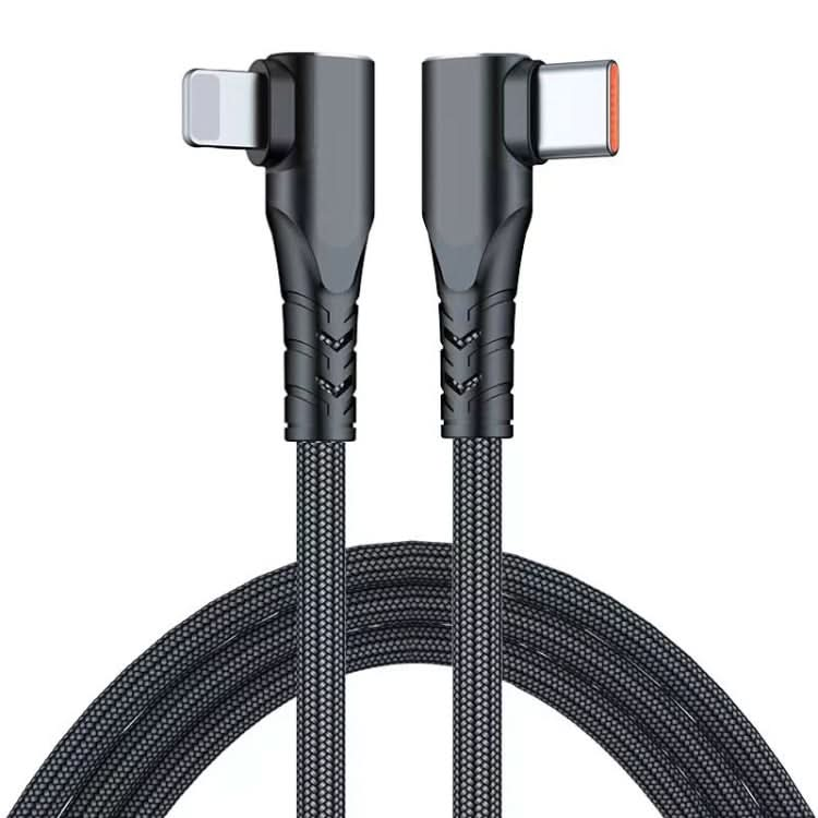 ENKAY Hat-Prince PD 20W Type-C to 8 Pin Dual Elbow Fast Charging Data Cable