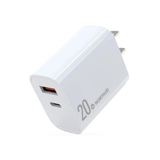 NORTHJO NOPD2002 PD20W USB-C/Type-C + QC 3.0 USB Dual Ports Fast Charger