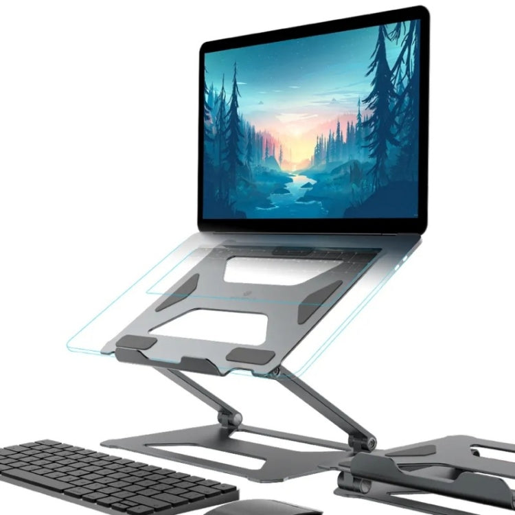 Boneruy P18 Ergonomic Desk Aluminum Holder for 14-17.3 Inch Laptops