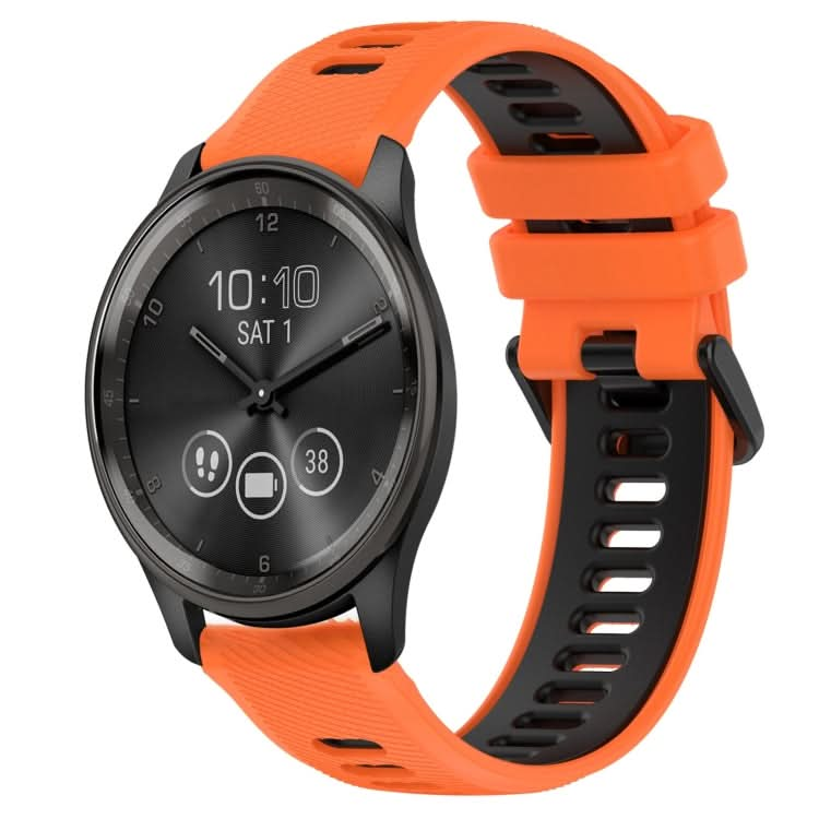 20mm Sports Two-Color Silicone Watch Band, Series 6