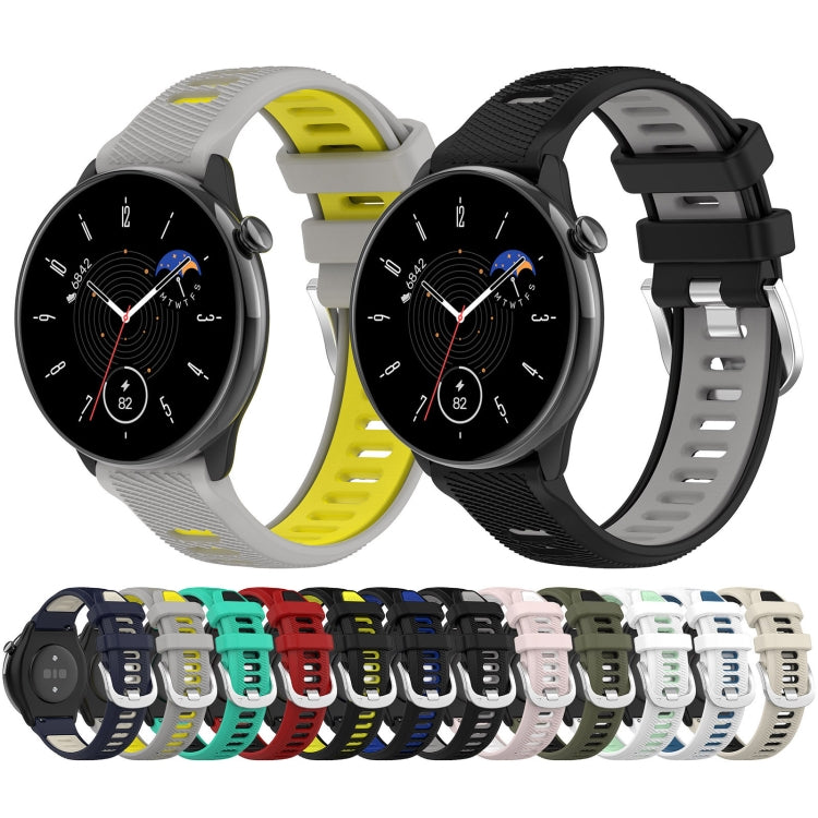 20mm Sports Two-Color Steel Buckle Silicone Watch Band, Series 1-Reluova